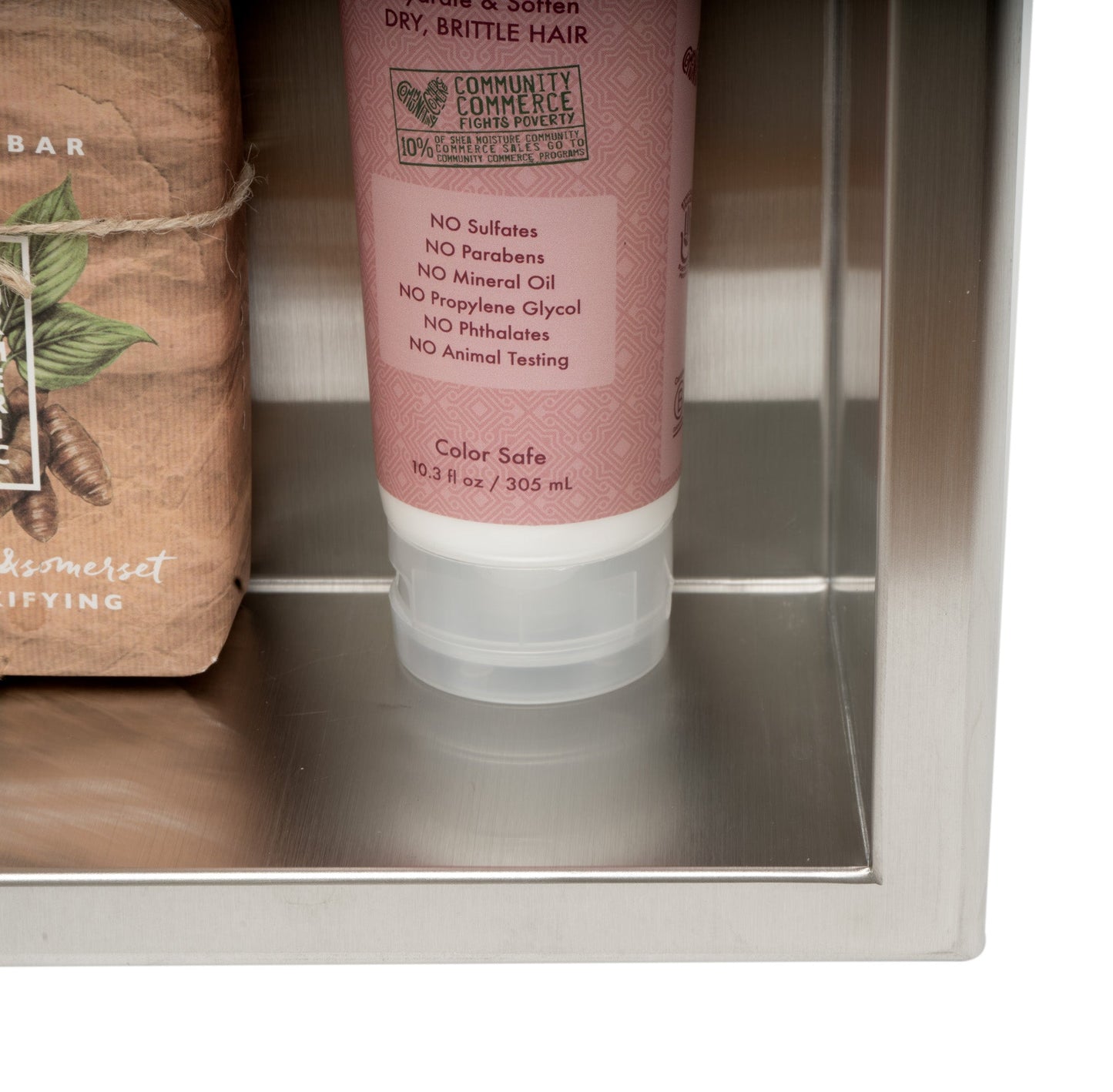 ALFI brand ABN1212 12 x 12 Square Single Shelf Bath Shower Niche