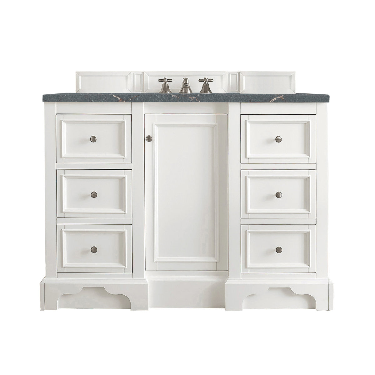 De Soto 48" Single Vanity Cabinet, Bright White