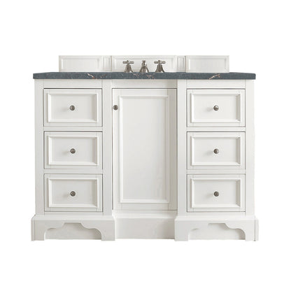 De Soto 48" Single Vanity Cabinet, Bright White