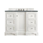 De Soto 48" Single Vanity Cabinet, Bright White