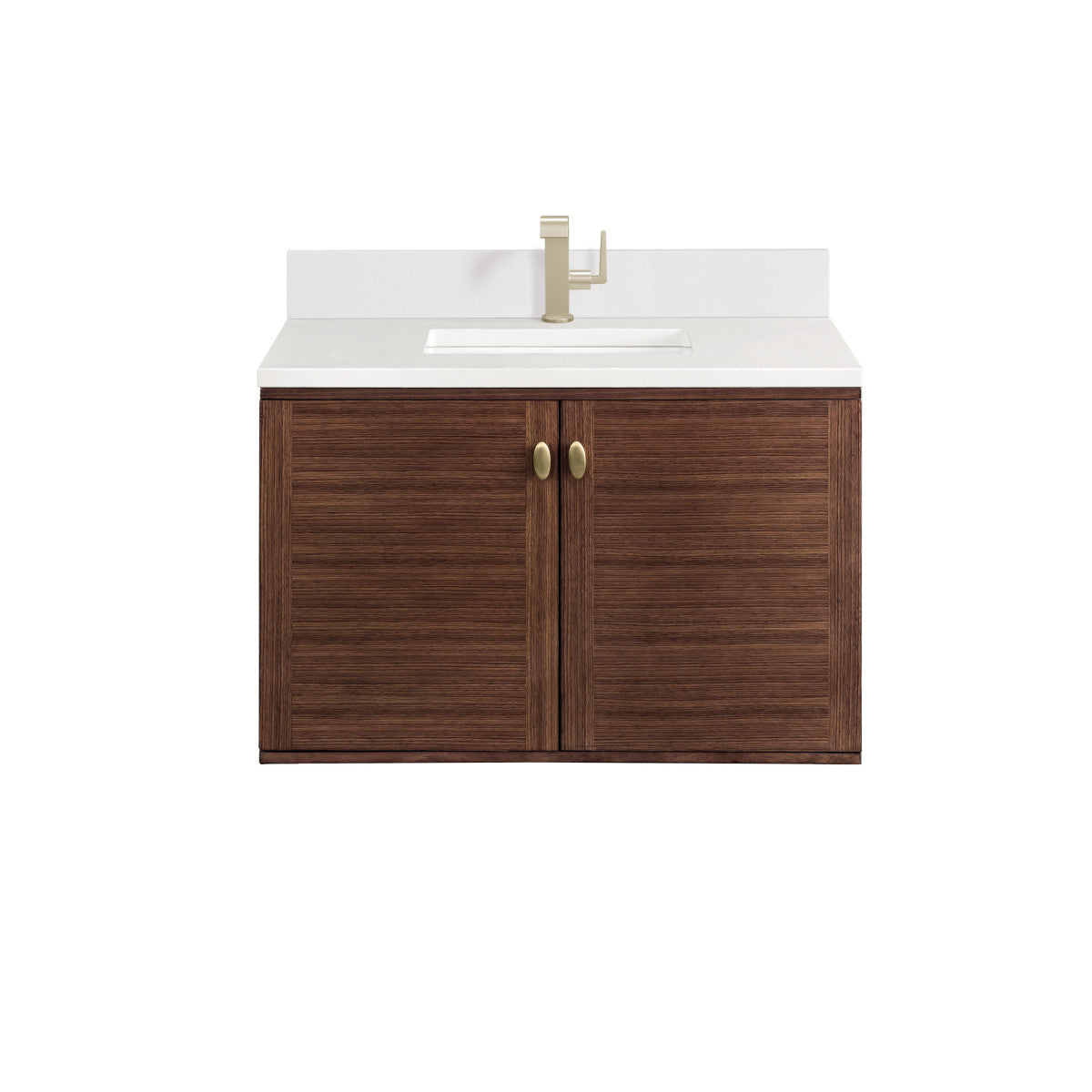 Amberly 36" Single Vanity Cabinet, Mid-Century Walnut