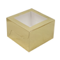 Square Cookie Box - 2 Pack - Gold