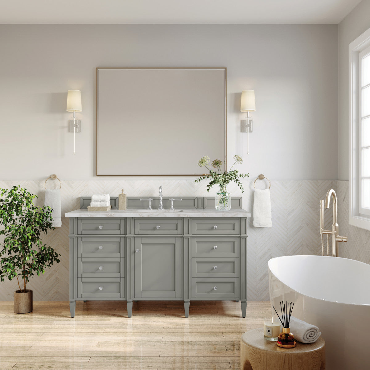 Brittany 60" Single Vanity Cabinet