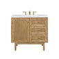Laurent 36" Single Vanity Cabinet, Light Natural Oak