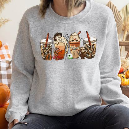 Horror Coffee Vintage Halloween Sweatshirt