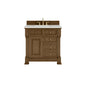 James Martin 547-V36 Brookfield 36” Single Vanity – Black Onyx / Honey Oak / Pearl Charcoal
