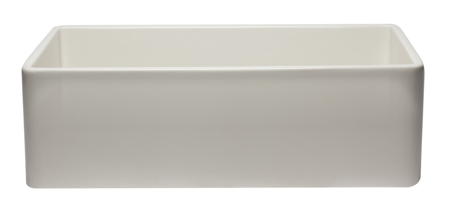 ALFI brand AB3320SB 33 inch Black Reversible Single Fireclay Farmhouse Kitchen Sink