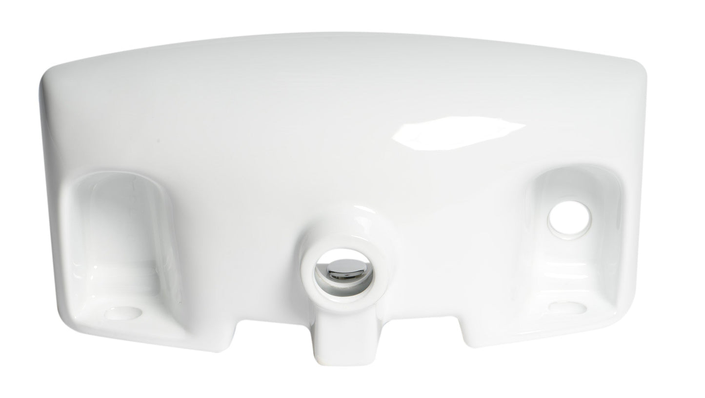 ALFI brand  ABC115 White 20" Small Wall Mounted Ceramic Sink with Faucet Hole