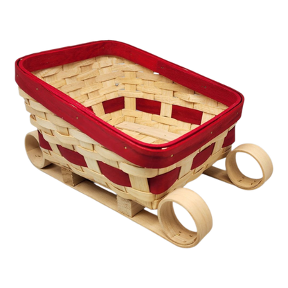 Festive Sleigh-Shaped Basket