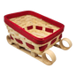 Festive Sleigh-Shaped Basket