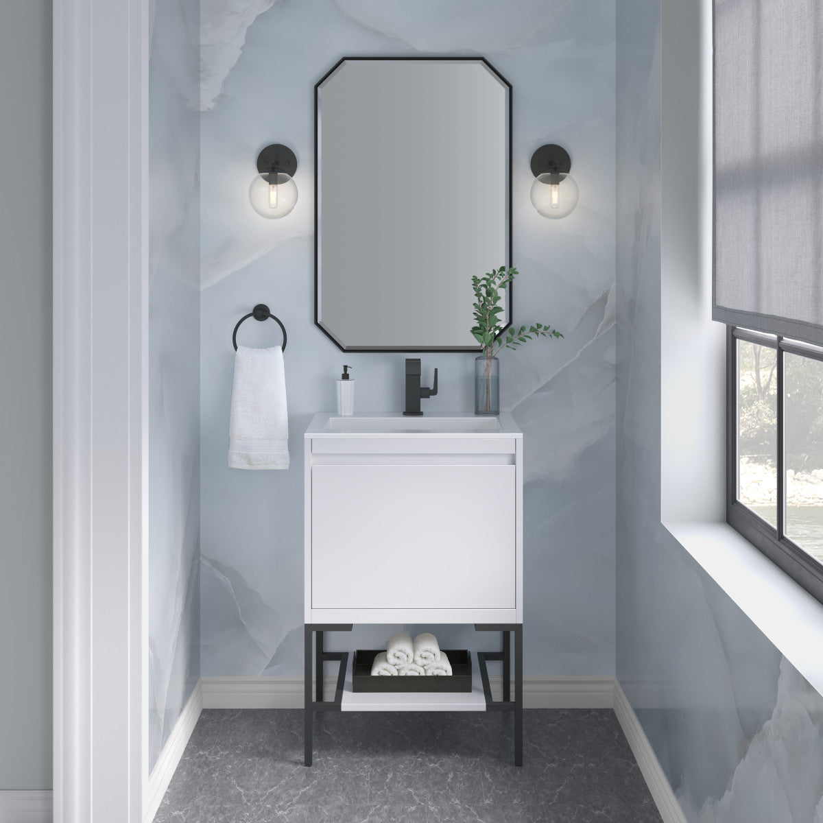 Mantova 23.6" Single Vanity Cabinet