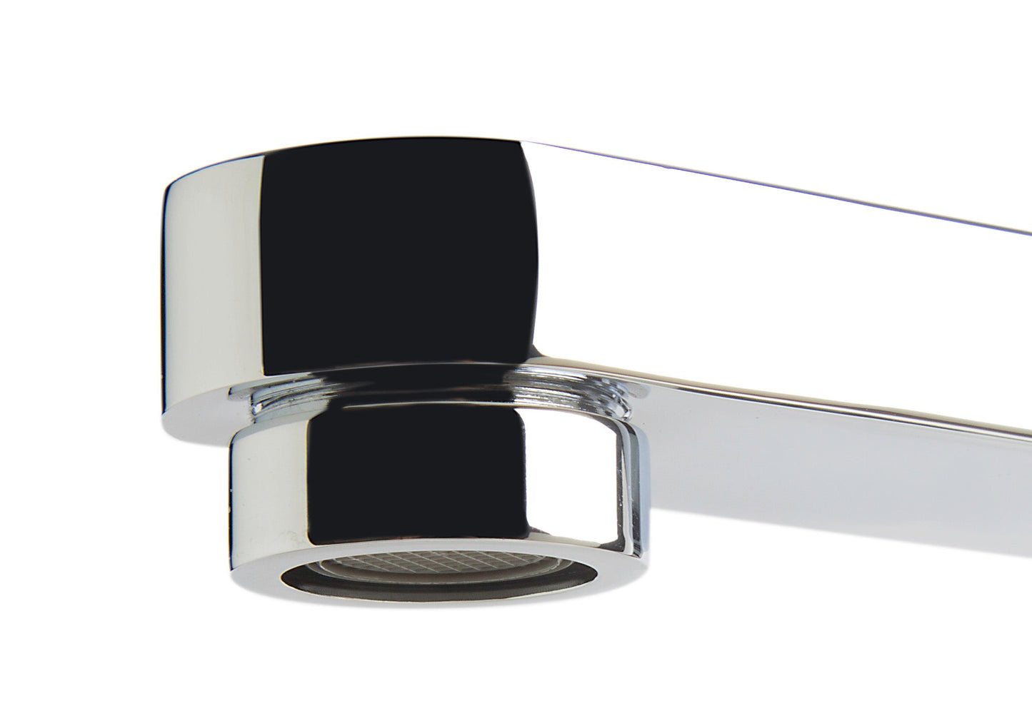 ALFI brand AB2703 Deck Mounted Tub Filler and Round Hand Held Shower Head