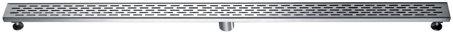ALFI brand ABLD59C Linear Shower Drain with Groove Holes
