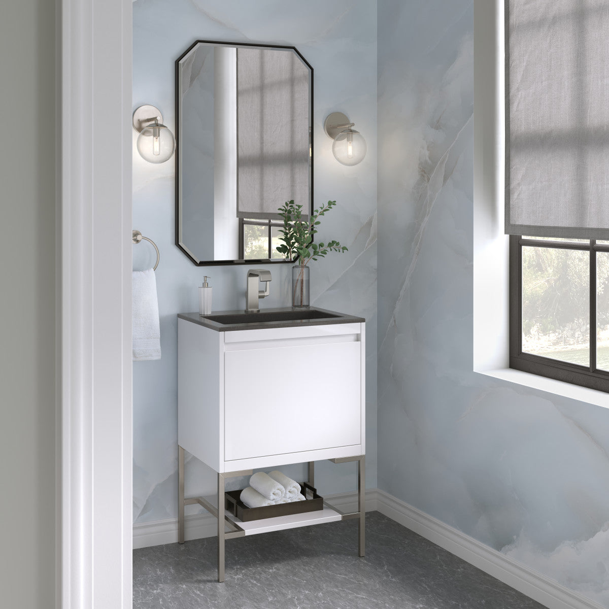 Mantova 23.6" Single Vanity Cabinet