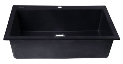 ALFI brand AB3020DI 30" Drop-In Single Bowl Granite Composite Kitchen Sink