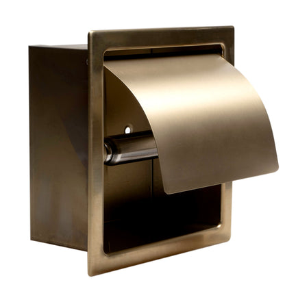 ALFI brand ABTPP77 Stainless Steel Recessed Toilet Paper Holder with Cover