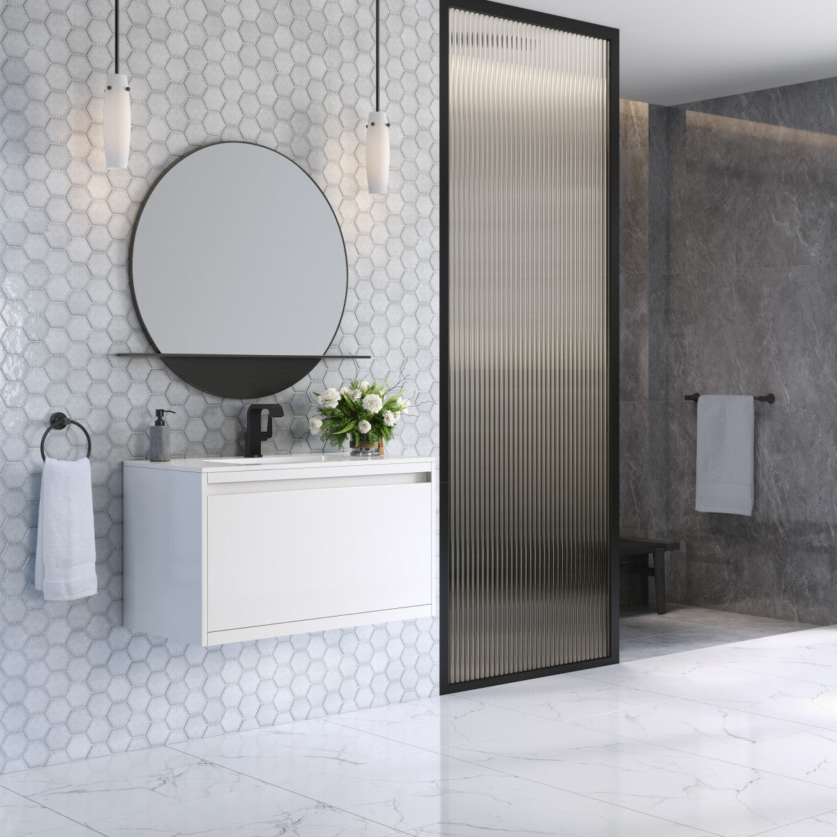 Mantova 35.4" Single Vanity Cabinet