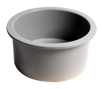 ALFI brand ABF1818R Round 18" x 18" Undermount / Drop In Fireclay Prep Sink