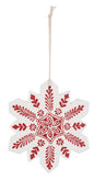 Hand Painted Snowflake Ornament -