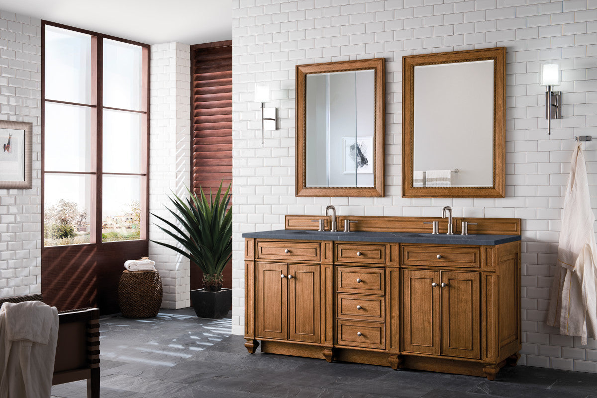 Bristol 72" Double Vanity Cabinet, Bright White