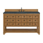 Malibu 60" Single Vanity Cabinet, Amber Birch