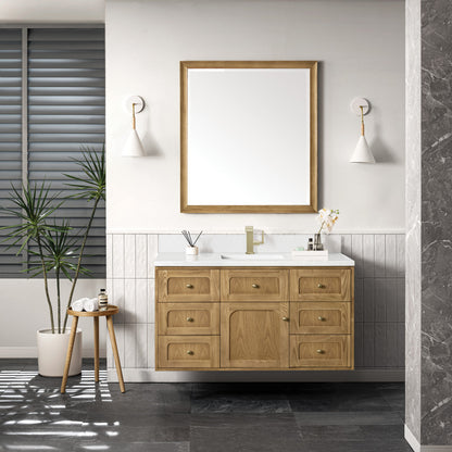 Laurent 48" Single Vanity Cabinet, Light Natural Oak