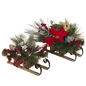 Holiday Sleigh with Floral Accent -