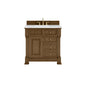 James Martin 547-V36 Brookfield 36” Single Vanity – Black Onyx / Honey Oak / Pearl Charcoal