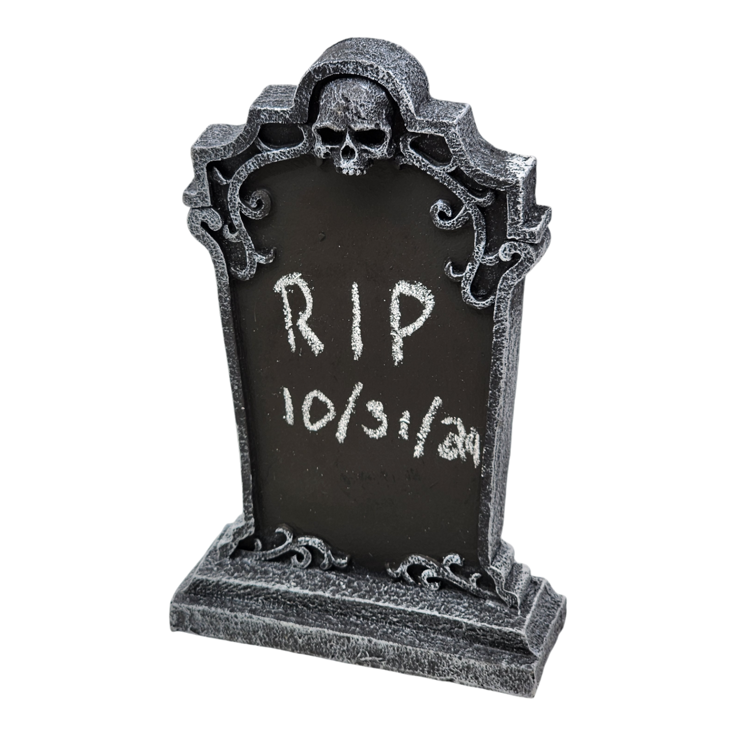 Tombstone Charlkboard - Skull