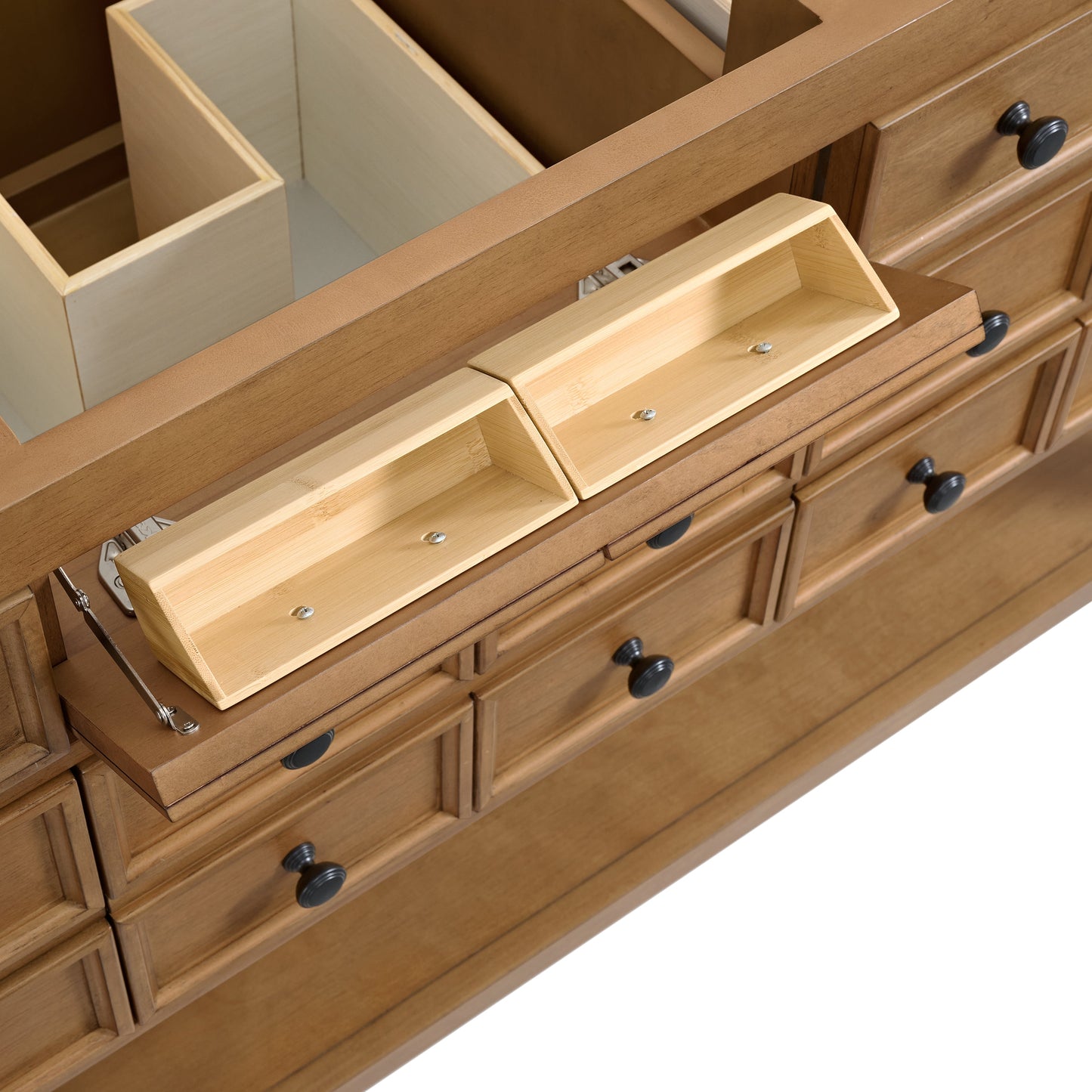 Malibu 60" Single Vanity Cabinet, Amber Birch