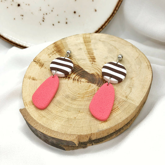 Women's Stylish Earrings, Hand Crafted Polymer Clay Earrings, Nickel | Gift Shop & Gift Wrapping | Under $100 | Kitchen + Metal