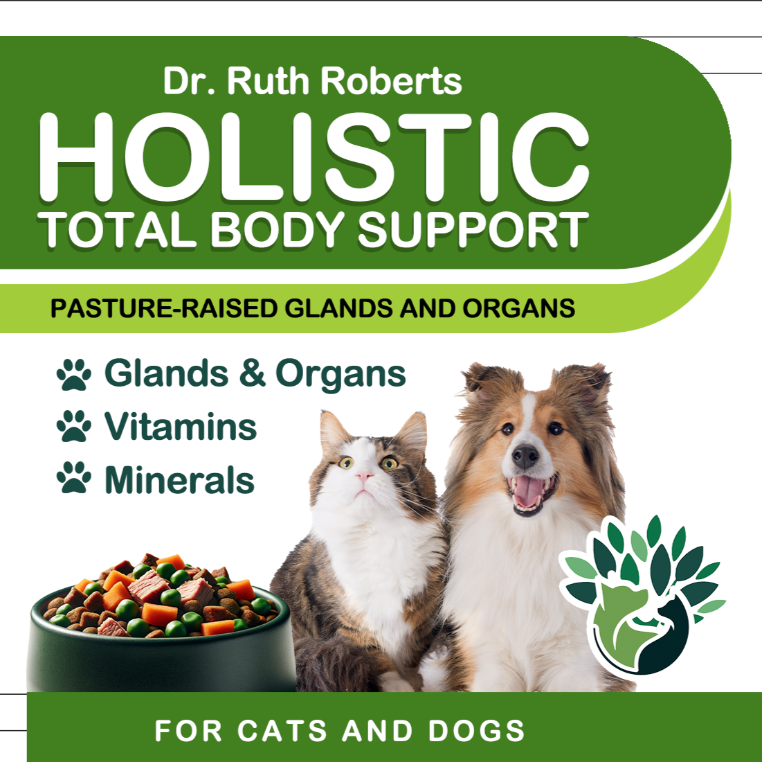 Pre-Order Holistic Total Body Support – Multivitamin & Glandular Support for Dogs and Cats