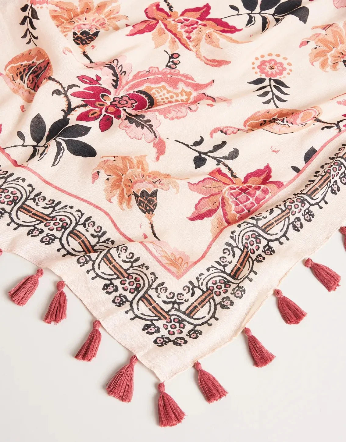 Large Square Scarf Linden Cream