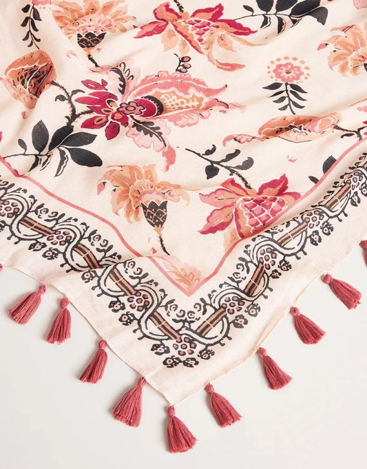 Large Square Scarf Linden Cream