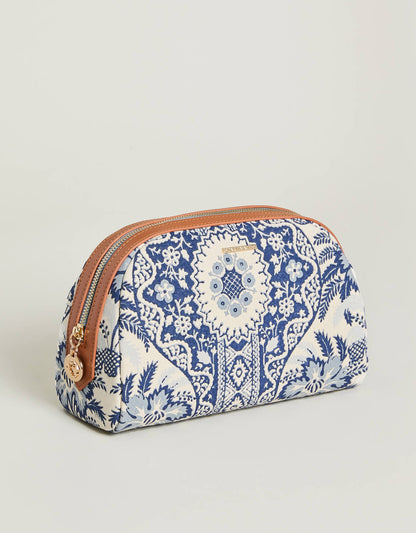 Large Zip Cosmetic Bag Peeples Song Park Palms