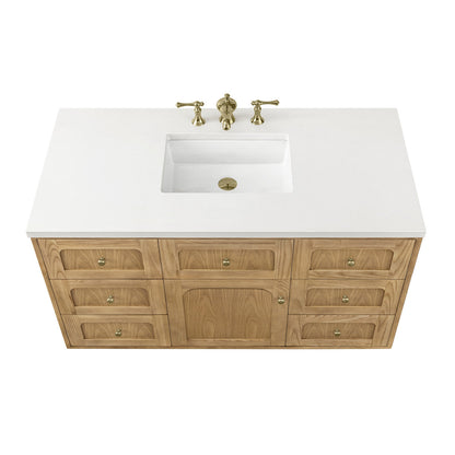 Laurent 48" Single Vanity Cabinet, Light Natural Oak