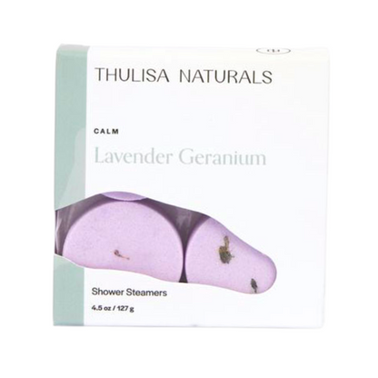 Calm Lavender Geranium Shower Steamers - 4 Pack