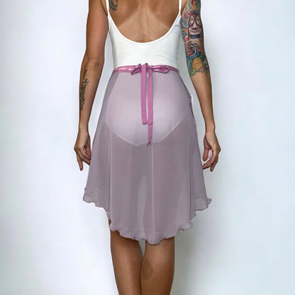 Light Purple Chiffon Ballet Wrap Skirt - Lavender Mist Contemporary Skirt