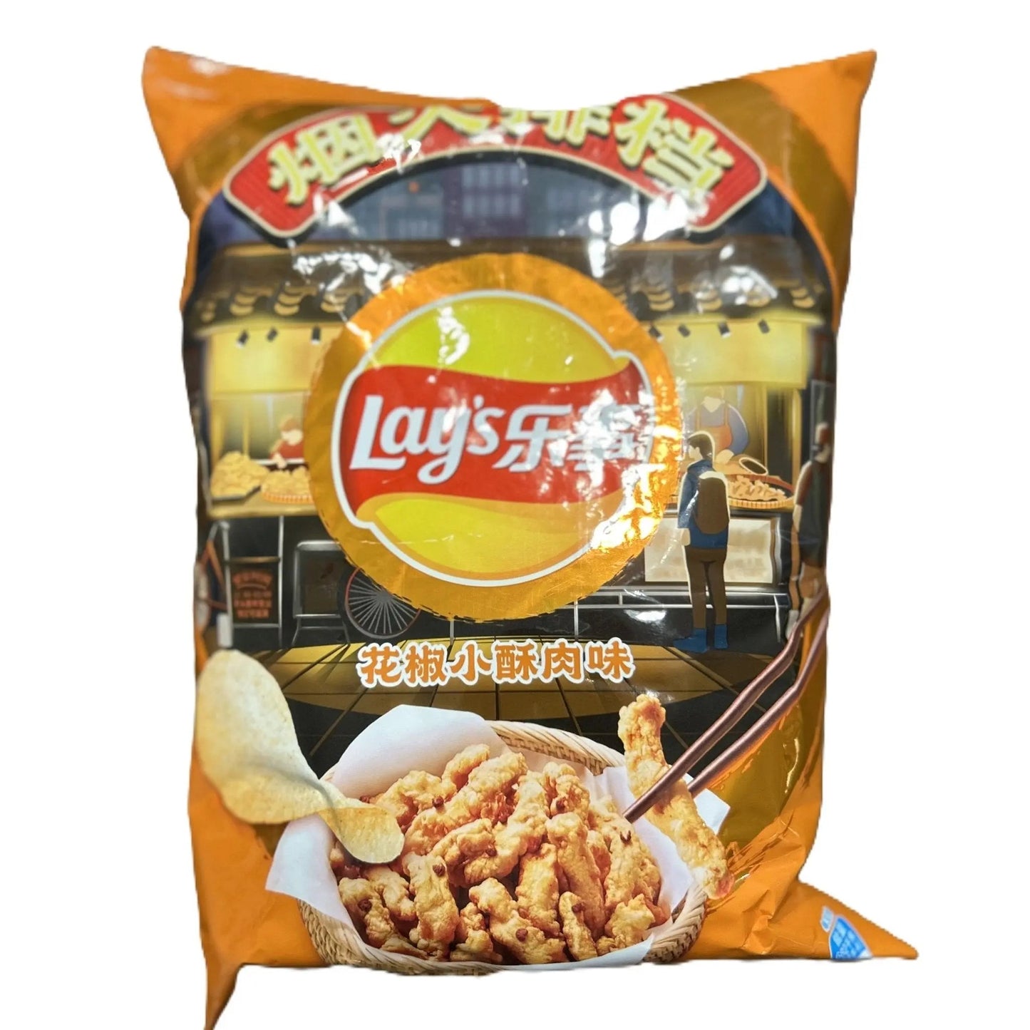 Lay’s Sichuan Peppercorn Crispy Pork Flavor – Bold Spicy & Savory Potato Chips 70g Bag (China)