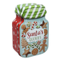 Jar Shaped Christmas Cookie Gift Tin -  Santa's Cookies