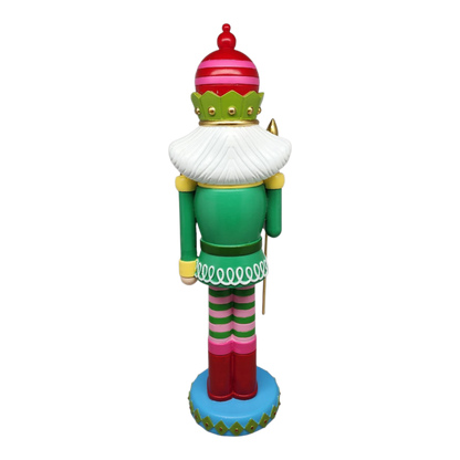 Resin Nutcracker with Moving Digital Eyes - 19 Inch