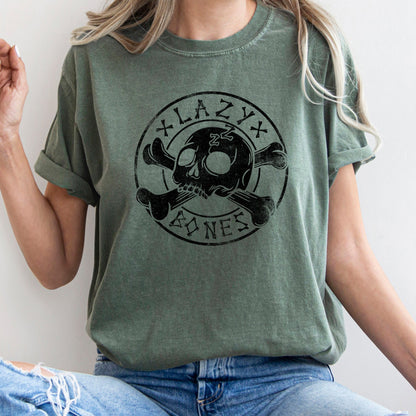 Lazy Bones Retro Halloween Comfort Colors Tshirt