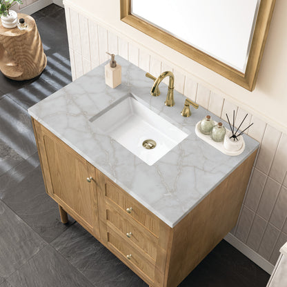 Laurent 36" Single Vanity Cabinet, Light Natural Oak