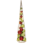 Lighted Ornament Filled Cone Tree -