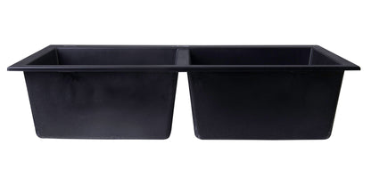 ALFI brand AB3420DI 34" Drop-In Double Bowl Granite Composite Kitchen Sink