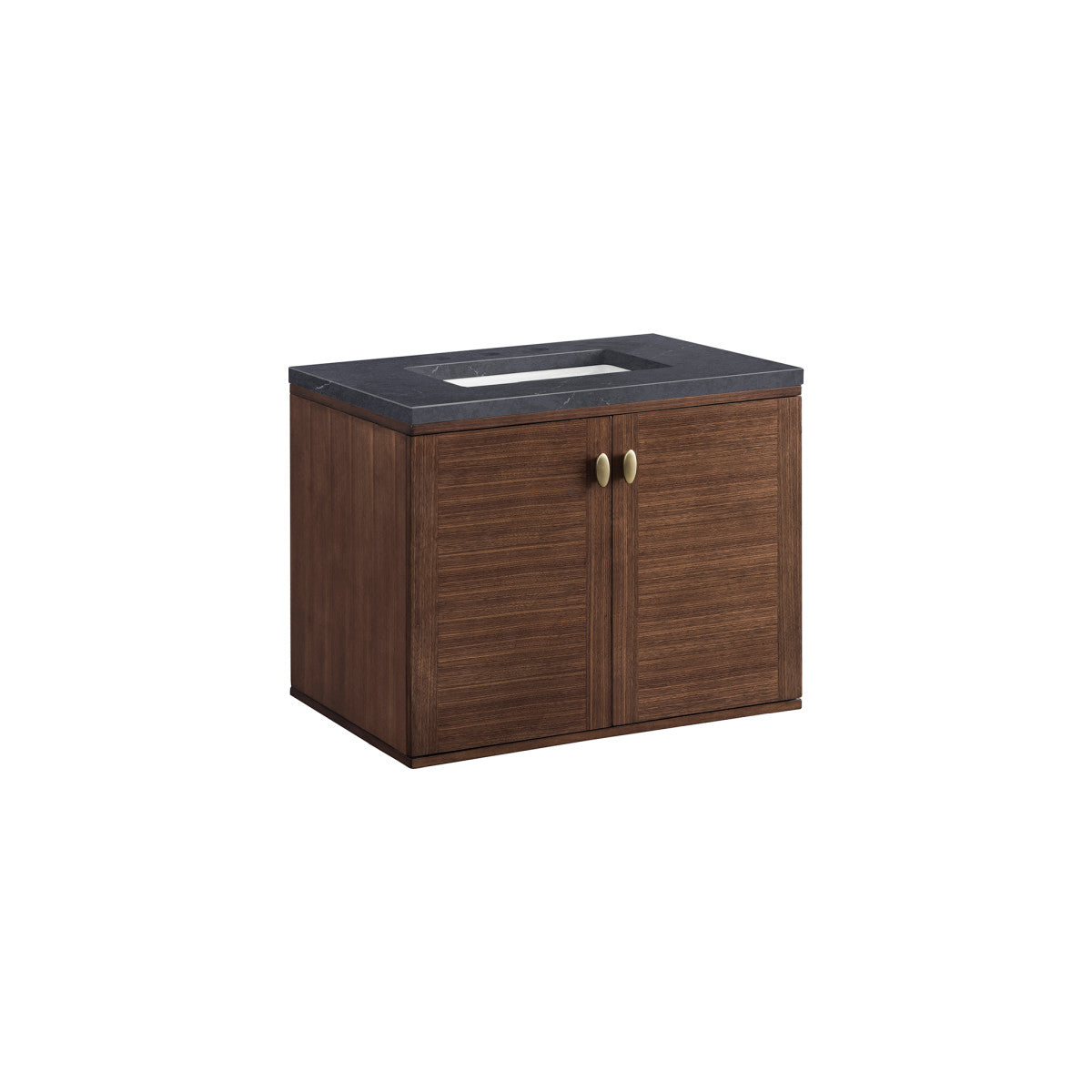 Amberly 30" Single Vanity Cabinet, Mid-Century Walnut