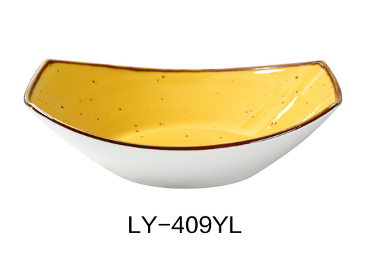 Yanco LY-409YL Lyon 9" Oval Bowl 20 OZ | Kitchen + Metal