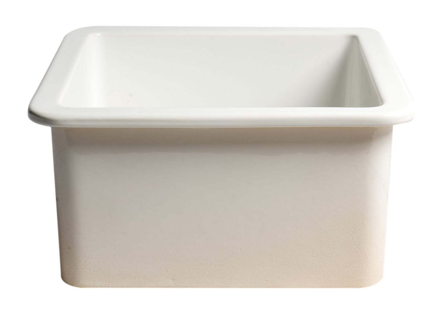 ALFI brand ABF1818S Square 18" x 18" Undermount / Drop In Fireclay Prep Sink