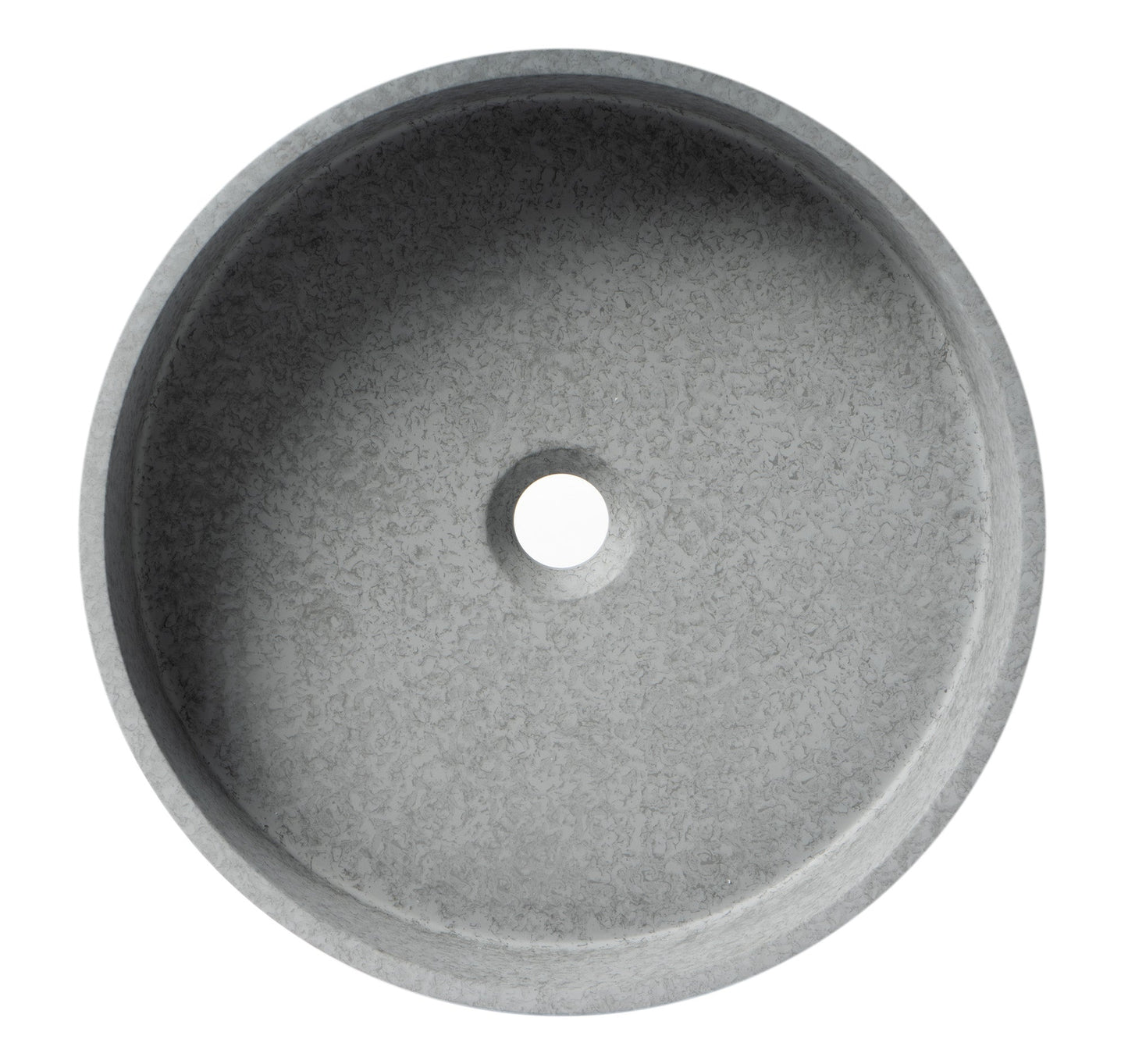 ALFI brand  ABCO17R 17" Round Solid Concrete Gray Matte Above Mount Bathroom Sink