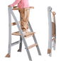 Learning Tower: Foldable Step Stool for Toddlers - Gray